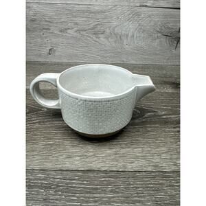 Midwinter Stoneware Natural Basketweave Creamer Jug Gravy Made In England